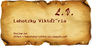 Lehotzky Viktória névjegykártya