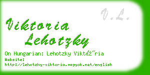 viktoria lehotzky business card